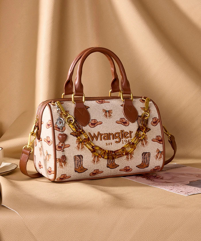 WRANGLER RODEO ICONS WESTERN BOSTON BAG – Mimi's House Boutique
