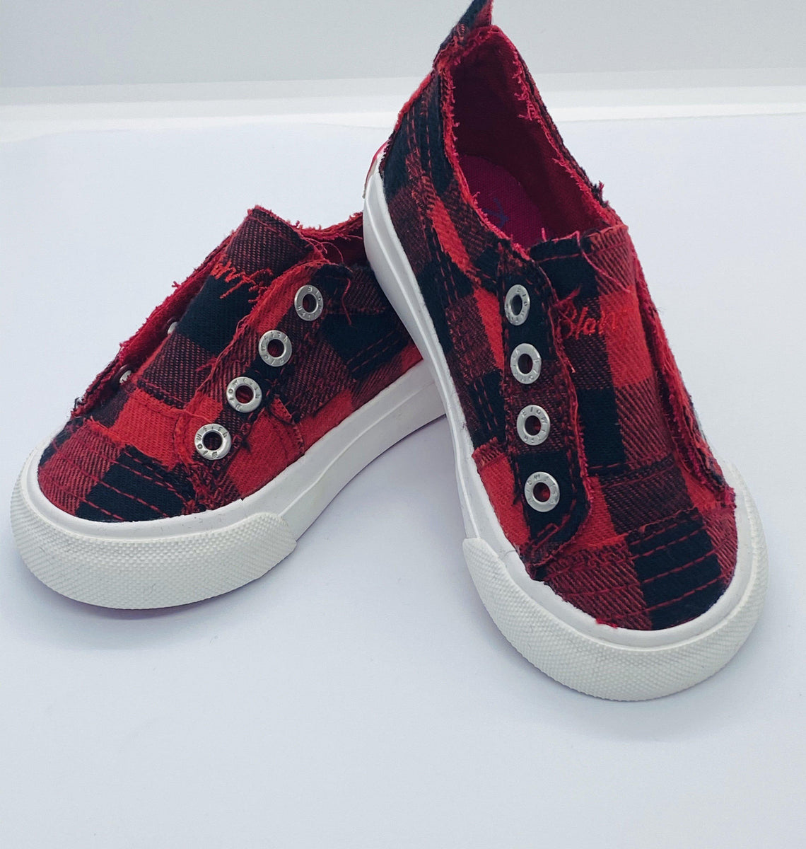 Buffalo Plaid Blowfish Play Sneaker Kids Toddler Mimi s House Boutique