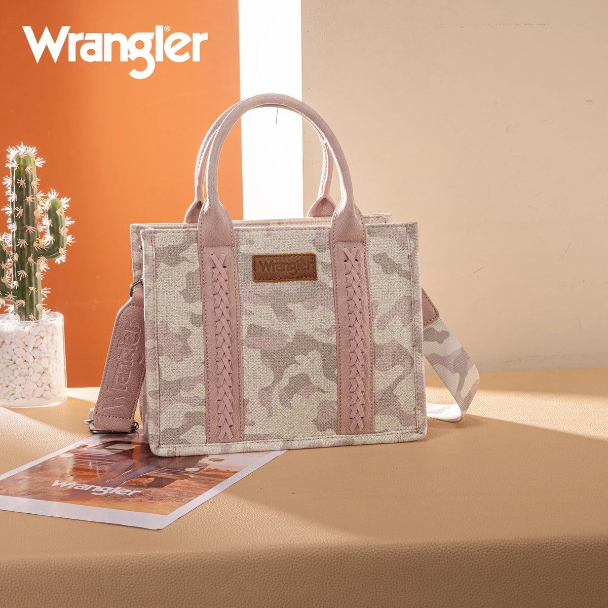 Wrangler Camo Print Tote/Crossbody