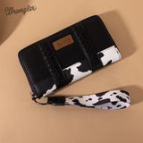 Wrangler Partial Cow Print Wallet