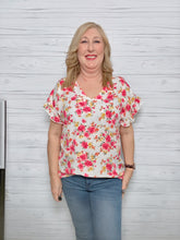 Load image into Gallery viewer, Ivory Floral Top
