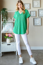 Load image into Gallery viewer, Kelly Green V-Neck Shirt
