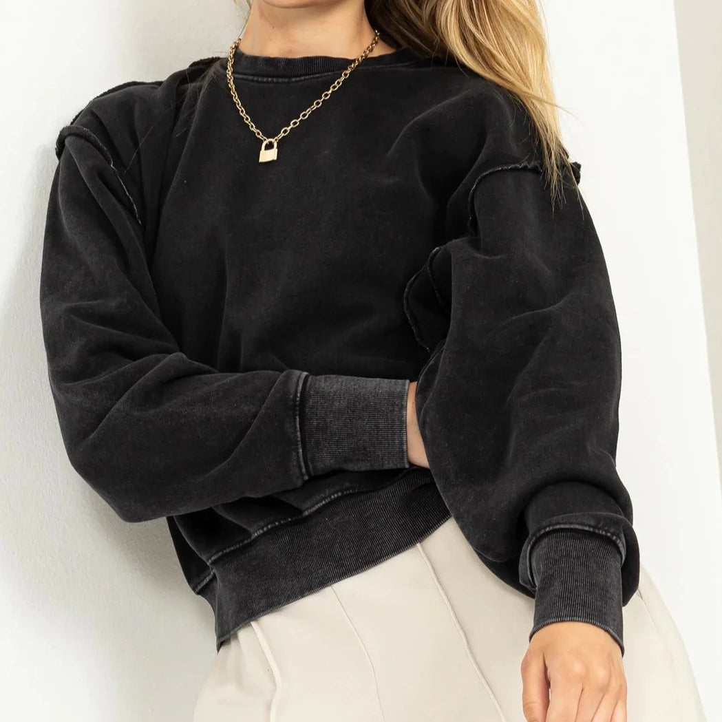 Drop Shoulder Relaxed Sweatshirt