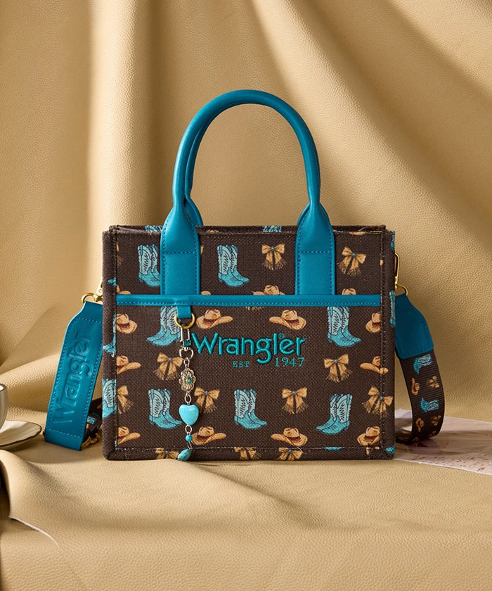 WRANGLER RODEO ICONS CANVAS TOTE BAG – Mimi's House Boutique