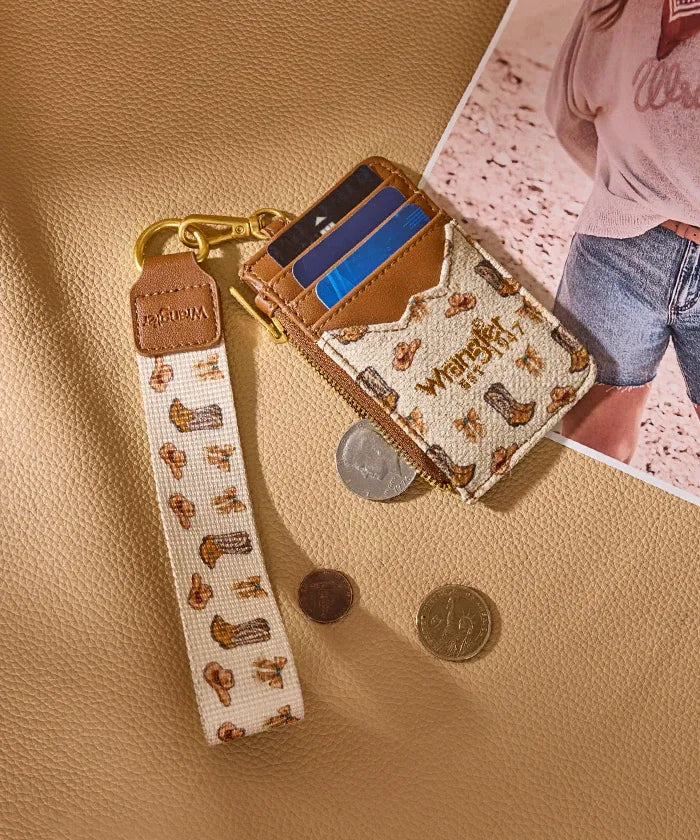 WRANGLER RODEO ICONS WESTERN WRISTLET CARDHOLDER
