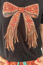 Load image into Gallery viewer, Just A Girl Tee – Tooled Bow Edition (Kids)
