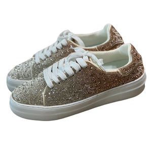 Silver Gold Ombre Bedazzle Shoe