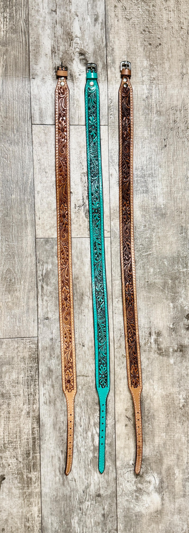 Tooled Leather Hat band