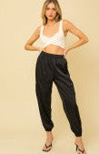 Satin Cargo Joggers