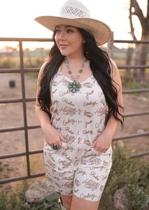 Lasso Printed Romper