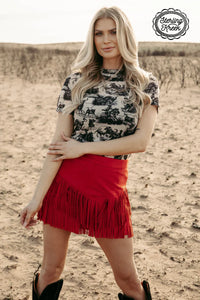 Rodeo Road Mesh Top – Cream