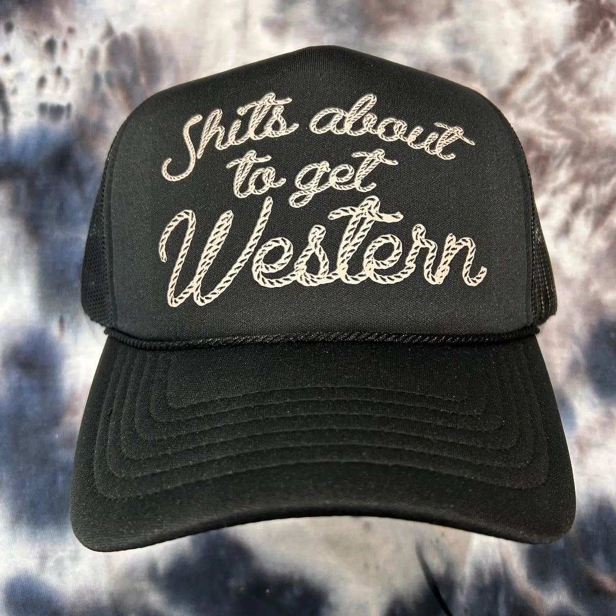 Shits About to Get Western Foam Trucker Hat