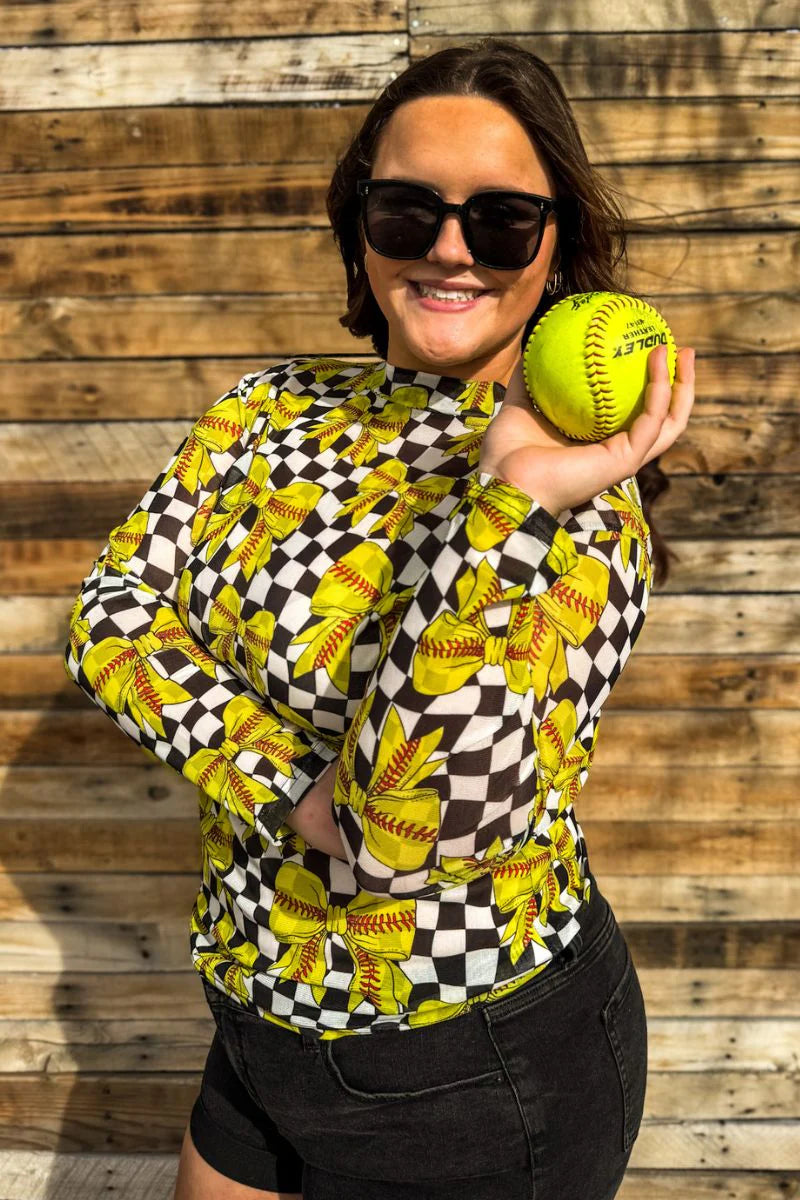 Throw Like A Girl Mesh Top – Softball Edition