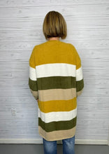 Load image into Gallery viewer, Fuzzy Color Block Cardigan
