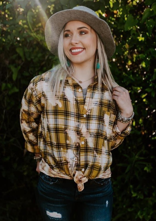 Mustard Bleached Flannel