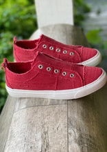 Load image into Gallery viewer, Red Slip-On Sneakers
