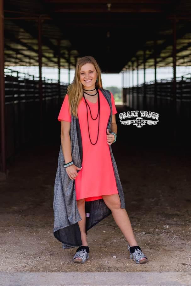 Starry Night Duster-Black