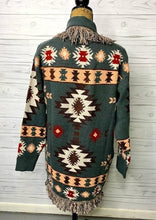 Load image into Gallery viewer, Sage Aztec Cardigan
