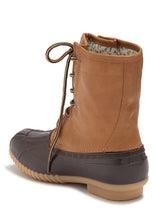 Load image into Gallery viewer, Skylar Cognac Duck Boots
