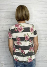 Load image into Gallery viewer, Striped Floral Top
