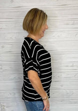 Load image into Gallery viewer, Striped Top w/ Ruffle Sleeves
