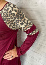 Load image into Gallery viewer, Leopard Varsity-Style Top
