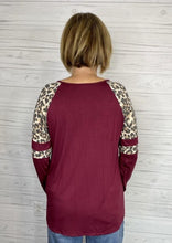 Load image into Gallery viewer, Leopard Varsity-Style Top
